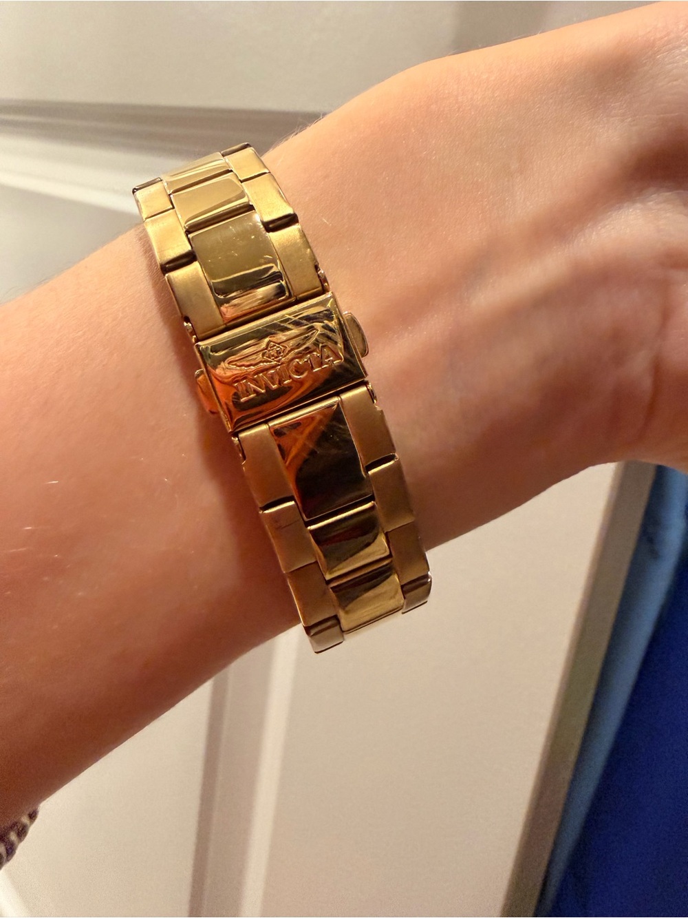 Invicta Gold-Tone Women’s Chronograph Watch with Mother-of-Pearl Dial - Picture 10 of 15